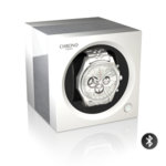 Кутия за самонавиващи се часовници Chronovision One Bluetooth - Aluminium/White Silk